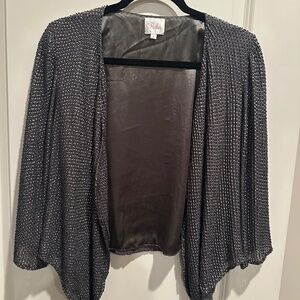 Parker silk sequin beaded jacket